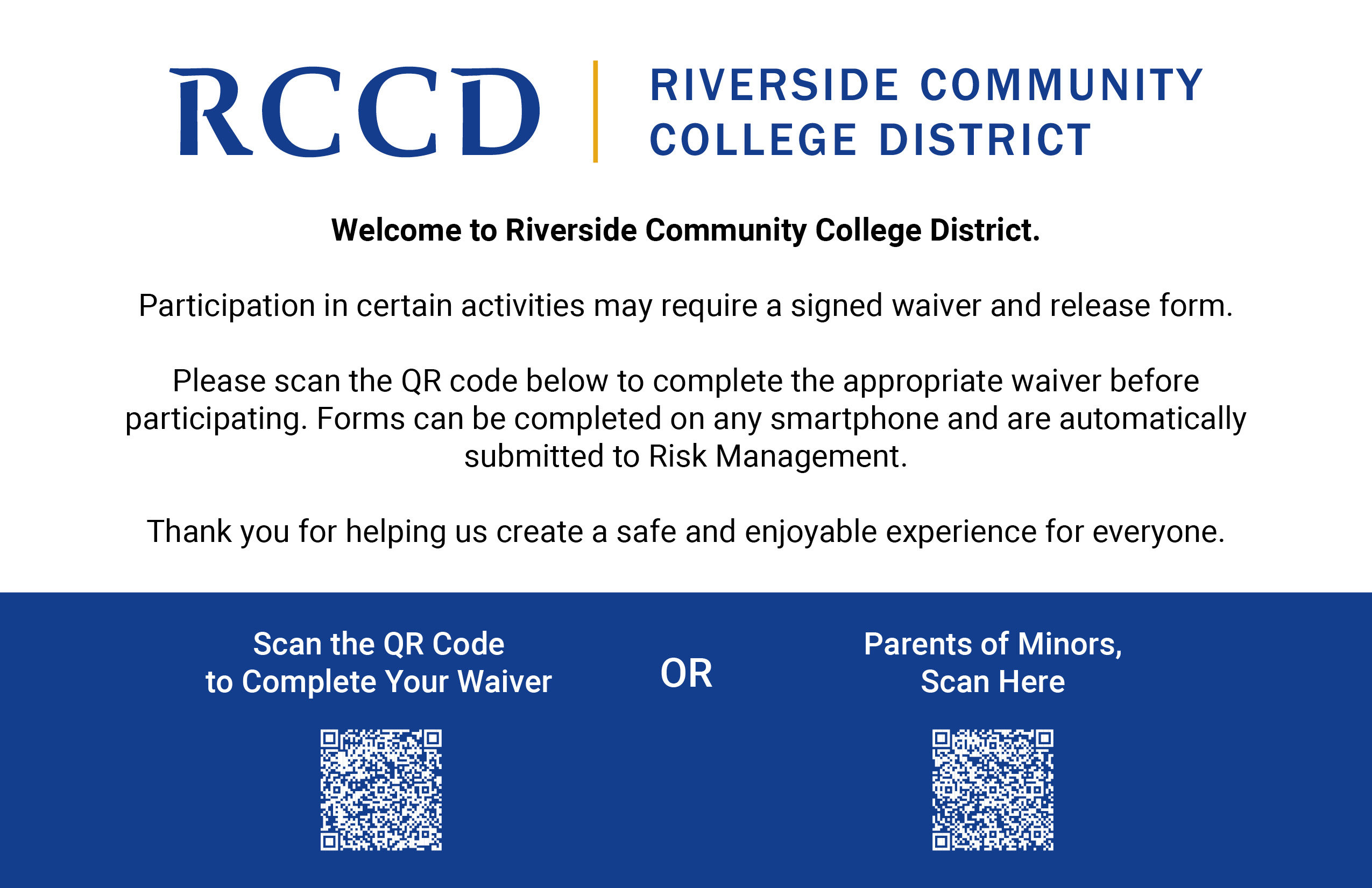 rccd waiver