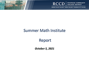 summer math institute
