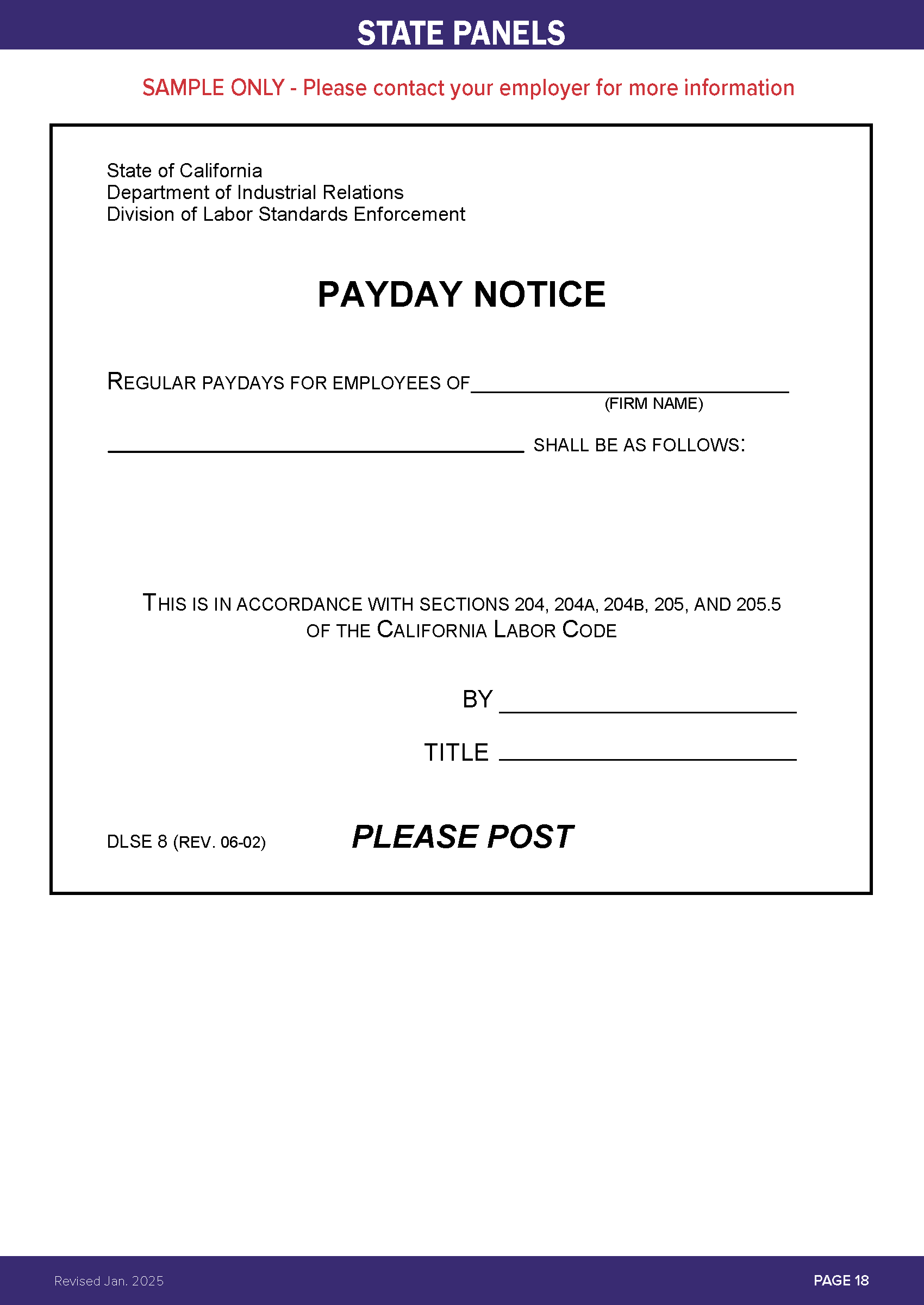 Payday Notice