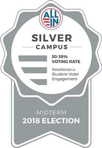 MVC Awarded a Silver Seal for Increasing Student Voting Rate