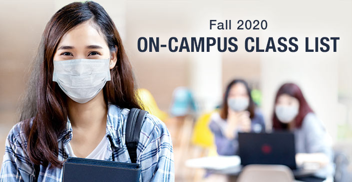 Fall 2020 On-Campus Class List