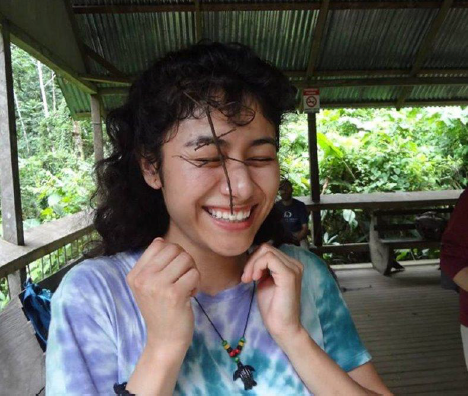 student smiling